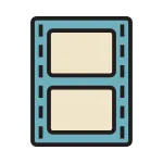 Negative Film SVG Icon